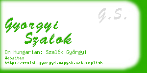 gyorgyi szalok business card