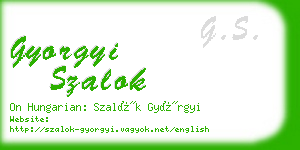 gyorgyi szalok business card